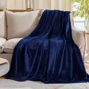 Luxury Soft Blanket, Flannel Throw Blanket, Multiple Colors Available, Warm & Cozy Bedding Accessory, Perfect for Sofa & Bedroom Use, Large Size
