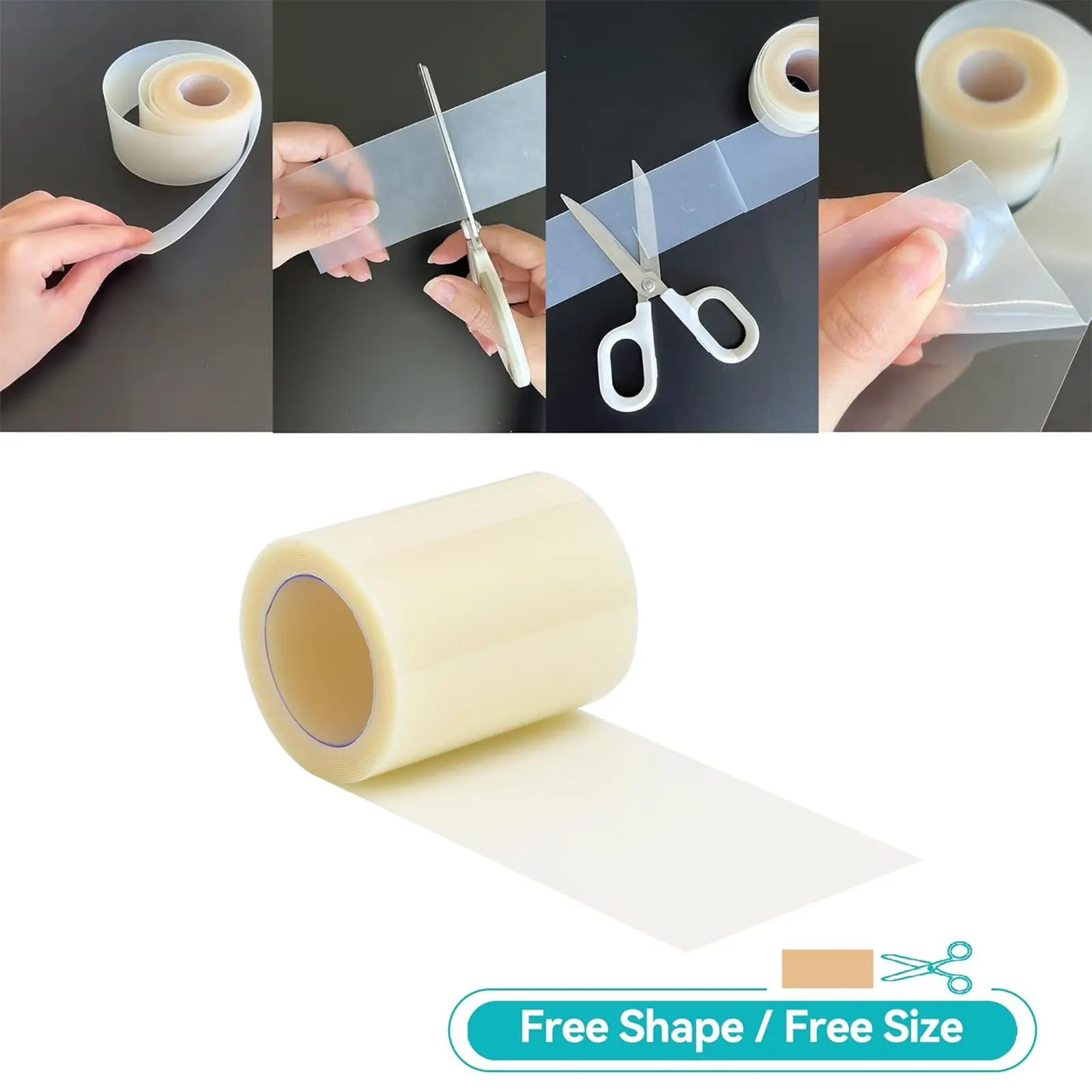 5cm×1.5m Skin-Friendly Tough Hydrocolloid Roll Absorbent Waterproof for Acne Wounds Cut-to-Size Customization Ideal for Home Travel
