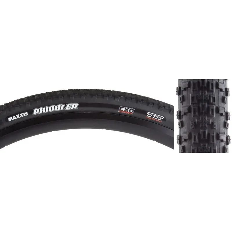 Maxxis Rambler Tire - 700 x 40 Tubeless Folding Black Dual EXO