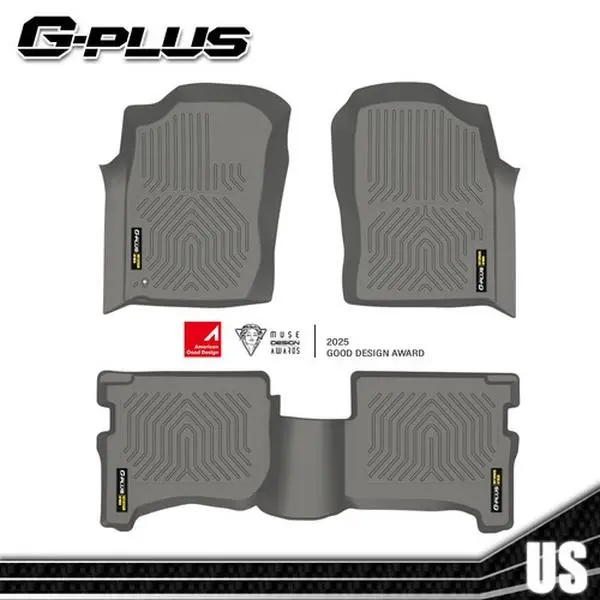 G-PLUS TPE Automotive Floor Mats, Car Accessories for 1996-2002 Toyota 4Runner, All-Weather, Waterproof, Anti-Slip 1st & 2nd Row Beige Car Floor Liners