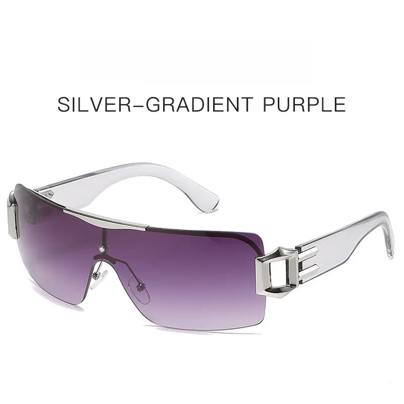 Silver frame gradual change purple