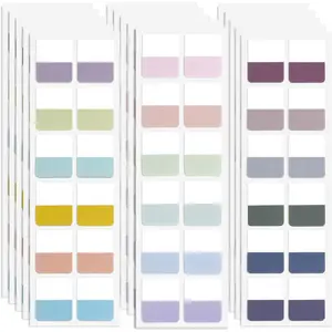 Sticky Tabs 720 count Color Tabs for Notebooks 1 Inch Book Tabs Writable Annotation Tabs Repositionable Page Tabs Flags Page Markers Labels for Notebooks, Filing, Classification (Medium)