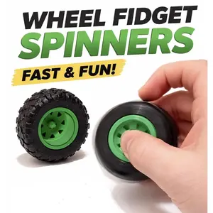 Offroad Theme Tire Gyro Spinner Desk Paper Weight - Cool Gift for Car Guys - 3D Printed in USA