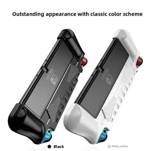 Game Console Protective Case with Game Card Slot, Detachable Protective Case with Comfortable Handle, Shockproof Protective Case for Switch OLED