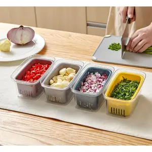 2024 Newest Pull-out Fridge Drawer Organizer - Transparent Space Saver Fridge Shelf Holder Storage Box Bin for Vegetables and Fruits, Kitchen Fridge Organizer, Clear Fridge Bin, Vegetable and Fruit Storage, Refrigerator Drawer Bin