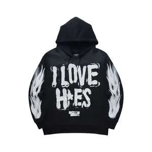 Banyan Black Graphic Relaxed Hoodie