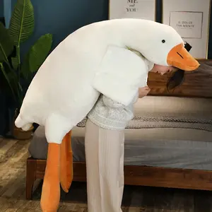 Large Goose Plush Doll, Soft PP Cotton Filled Pillow, Unisex Comfort Toy, Perfect Gift for Friends, Valentine's Day, Birthday, Holidays