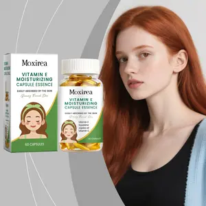 Vitamin E Moisturizing Capsules,Lightweight Skin Feel,Smooth and Soft,Skincare Hydration Essence,60 Capsules