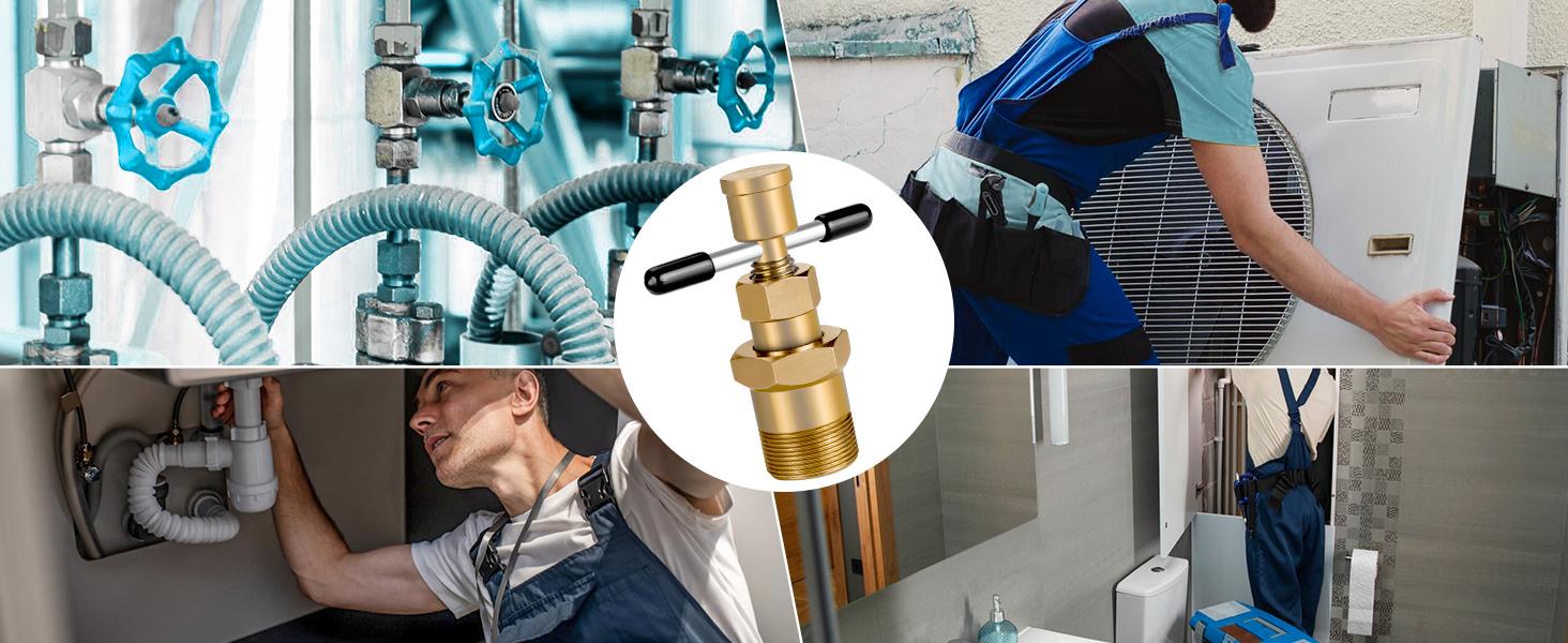 #fathersdaygift DURATECH Olive Remover Puller Tool, Compression Ring Removal Tool, for NPT 1/2 ” and 3/4 ”, Without Damage, Corrosion Resistance, Remove Nut and Ferrule of Pipe in Kitchen, Sinks, and Bathtubs