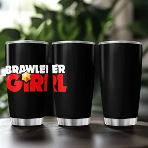 Tumbler Best Pearl Build Brawl Stars Brawler Girl Brawl Stars Iced Stainless Travel Hot Insulated 20 30 Oz Office