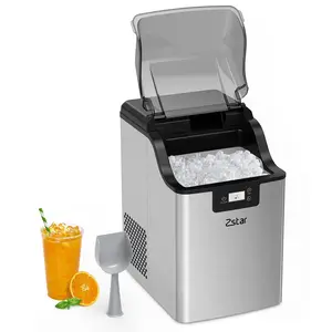 [FLASH SALE] Garvee 44lbs/24H Ice Maker Countertop with Soft Chewable Pellet Ice Stainless Steel Ice Machine with Self-Cleaning for Home RV Office