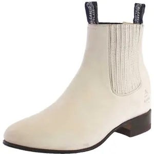 Canelo Charro Boot Suede In Bone 229