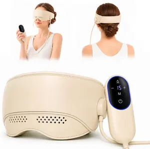 Head Massager for Headaches, Eye Massager with Heat, Electric Rechargeable Head and Eye Massage Tool for Stress Relief, Migraine Relief Massager for Forehead, 6 Zone Kneading,Adjustable Velcro