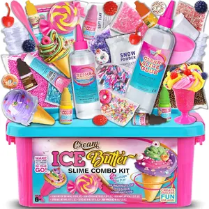 Gift Butter Slime Kit for Girls 10-12, Ice Cream Soft Slime Making Kit Ages 8-12 Kids Slime Toys Ideal Birthday Party Present