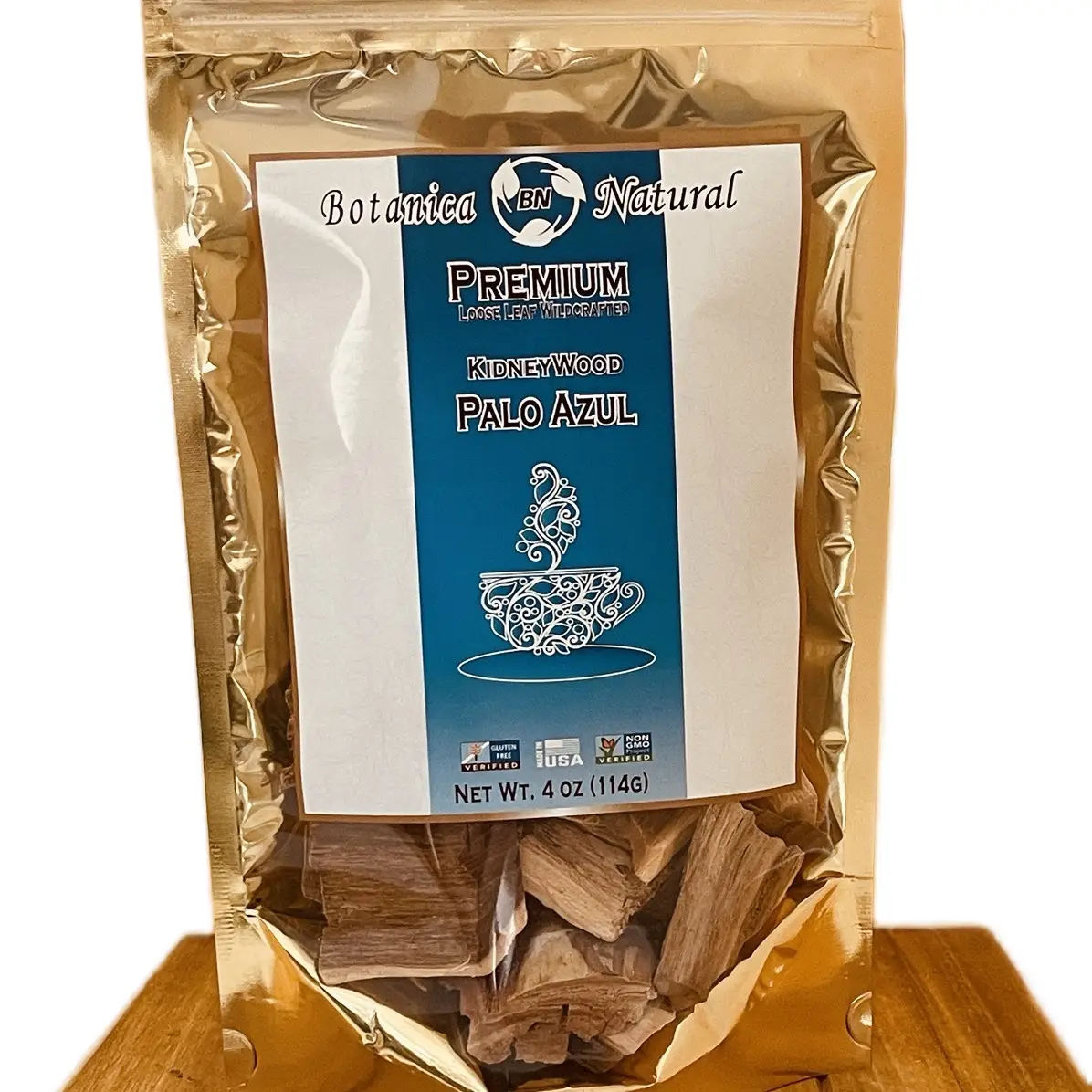 BN Palo Azul 4oz 112g Premium loose Leaf Wildcrafted Beverage Natural Tea