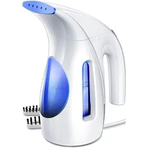 Portable Handheld Clothes Steamer 700W Powerful Fabric Wrinkle Remover with 240ml Water Tank Fast Heat Up Steam Iron with Brush for Home Travel Office Garment Care for Shirts Dresses Curtains Upholstery All Fabrics