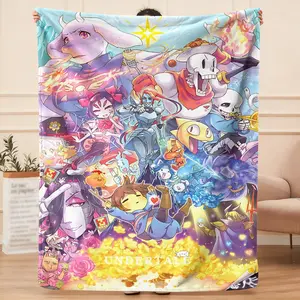 Undertale poster the simple flannel blanket to fit the travel rest and spread it out freely, pulling the comfort into every scene, giving partners at the carnival, and igniting the vitality of the journey with a pleasant experience