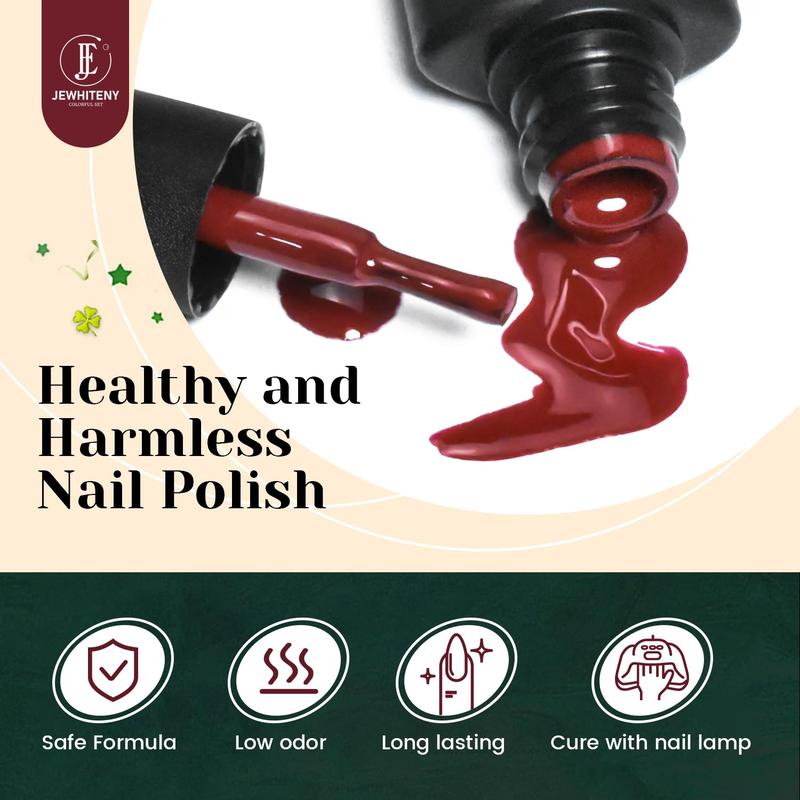 JEWHITENY 23PCS Gel Nail Polish Set 20 Colors Long Lasting Christmas Beauty Products for Salon at Home with Base Coat & Top Coat JEWHITENY 23PCS Gel Nail Polish Set 20 Colors Long Lasting Christmas Beauty Products for Salon at Home with Base Coat & Top Coat