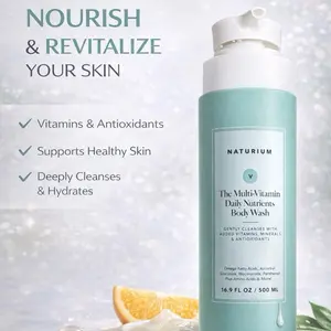 Naturium The Multi-Vitamin Daily Nutrients Body Wash 16.9oz - Nourish & Revitalize Your Skin with Vitamins Antioxidants