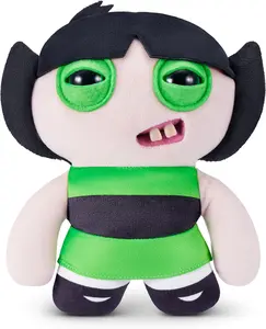 Fuggler Powerpuff Girls 9-Inch Plush Toy (Buttercup) by ZURU – Funny Ugly Monster Stuffed Animal with Human-Like Teeth, Collectible Plush for Kids, Tweens, Teens, Adults & Cartoon Fans