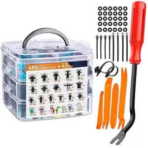 Car Bumper Buckle, Universal Repair Rivet Fastener Screw Set, Auto Sound Dismantle Tools, Plastic Clips Parts, Automotive Accessories
