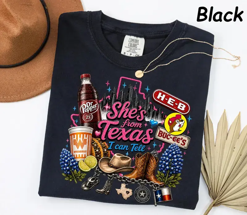 She's From Texas Shirt, Retro Texas T-shirt, Texas Girl Tee, Southern State Pride Gift, Texas Lover Gift
