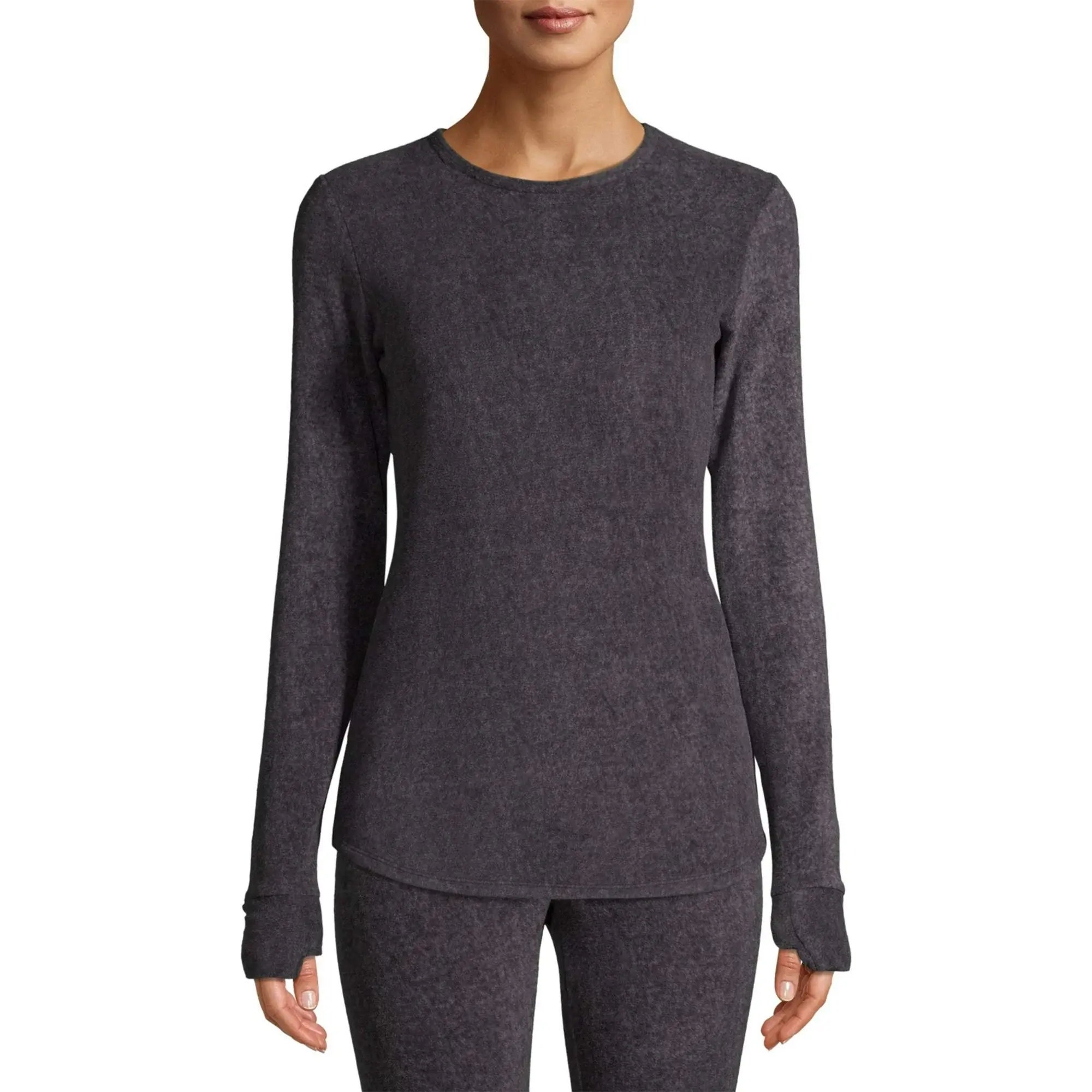 Cuddl Duds Women’s Softwear with Stretch Long Sleeve Thermal Top – Lightweight Base Layer, Crew Neck, Ultra-Soft & Fitted Comfort