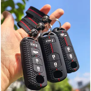 For Mazda 2 3 6 CX-5 CX-3 CX-9 CX-7 MX-5 Silicone Key Case With Keychain Protection Cover Car Key Protector