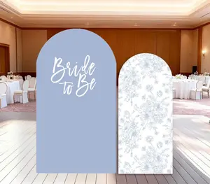 15-day Delivery Something Blue Bridal Shower Arch Backdrop Cover Bride to be Wedding Floral Party Decor Toile de Jouy
