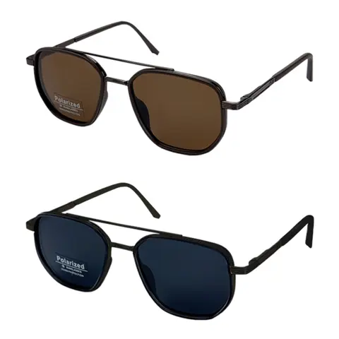Unisex Full Rim Aviator Polarized Sunglasses - Trendy Casual All-Match Sports Eyewear, Men's Sunglasses, Men's Accessories, Gifts for Boyfriends, Outdoor Use