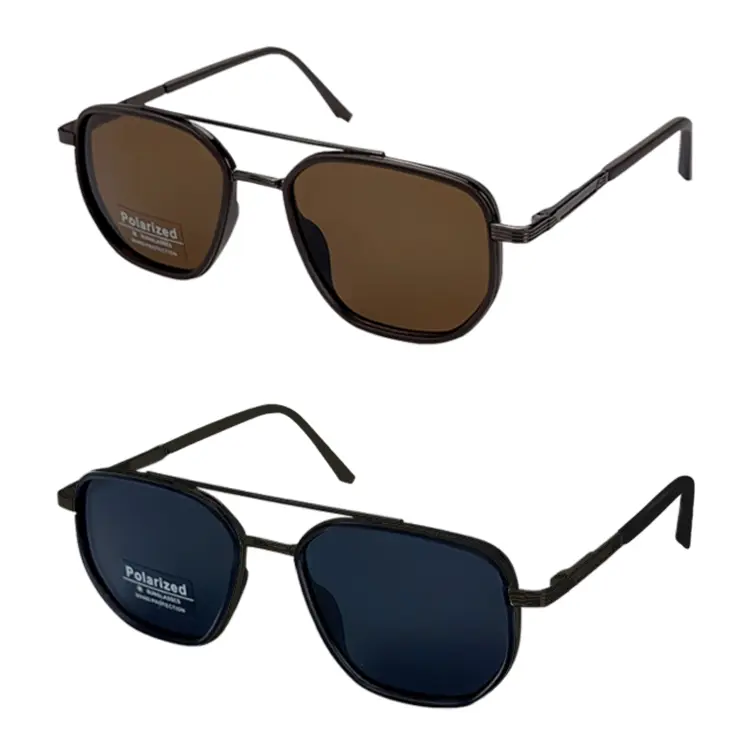 Unisex Full Rim Aviator Polarized Sunglasses - Trendy Casual All-Match Sports Eyewear, Men's Sunglasses, Men's Accessories, Gifts for Boyfriends, Outdoor Use