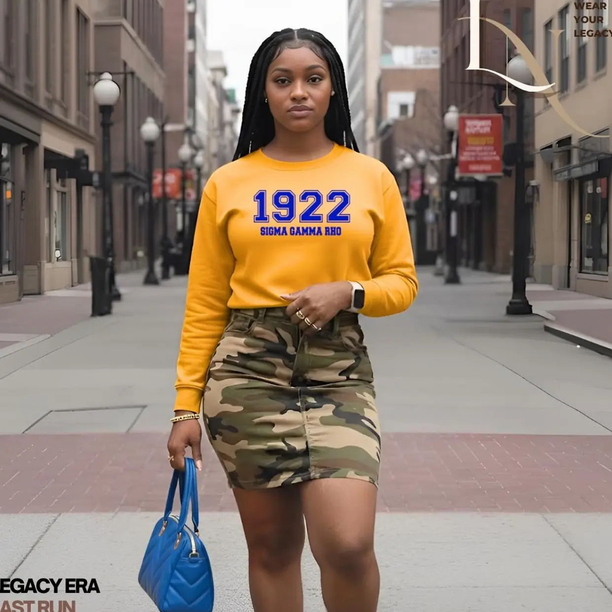 Legacy Era – “1922 Sigma Gamma Rho” Sweatshirt. SGRho Sorority Apparel