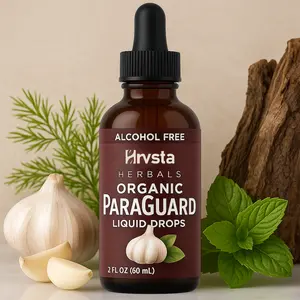 Hrvsta ParaGuard Cleanse Liquid Organic Detox - Organic Intestinal Guard Formula Supplement for Humans with Black Walnut Wormwood Clove & Oregano Tincture - Natural Herbal Intestine Body Gut Cleanser 2 oz