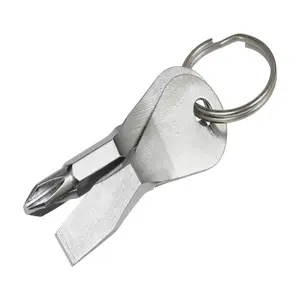 Hillman Metal Silver Screwdriver Set Key Ring (Pack of 25).
