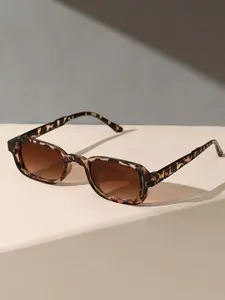 1count Korean Style Retro Sun Glasses for Women Thick TR90 Frame Square Sunglasses MenTrending Luxury Brand Sun Shades For Drive