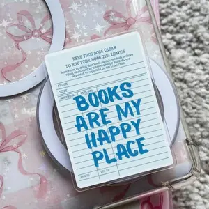 Books Are My Happy Place Magsafe Grip, Cute Kindle Grip, Magnetic Holder for Kindle, Bookish Gift for Her
