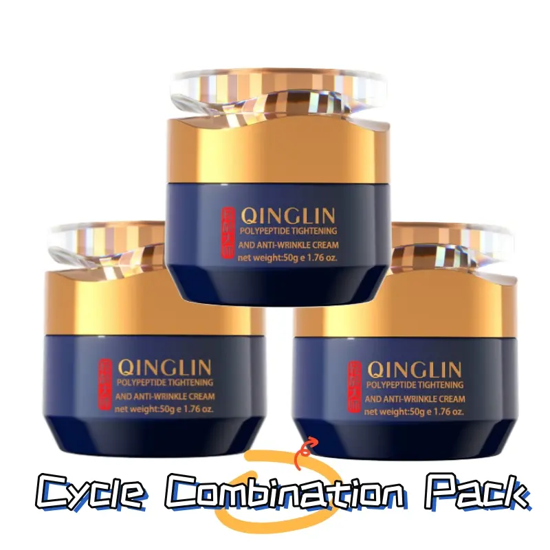 QINGLIN Peptide Firming Face Cream with Retinol & Collagen, Lightweight Rejuvenating Moisturizer to Hydrate Skin and Boost Elasticity for Face & Neck