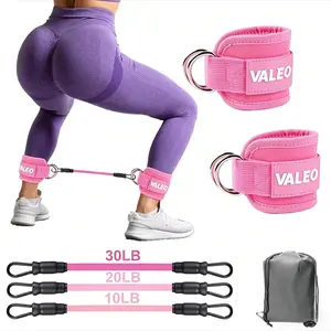 Adjustable Resistance Bands & Ankle Set, TPE Training Bands with Comfortable Grip, Fitness Equipment for Leg Movement, Home Workouts, Yoga and Gym Training, Suitable for Men and Women,summervibes
