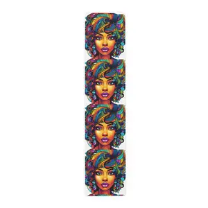 Colorful Afro Queen Table Runner | Bohemian Decor, Unique Gift, Dining Table Accessory, Vibrant Home Decor, African Art