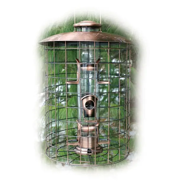 COPCAGE6S Coppertop Caged 6-Port Seed Feeder