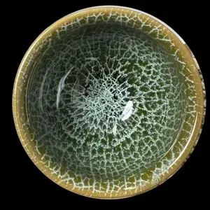 JianZhan-Chinese tea cap-Green moss-handmade art