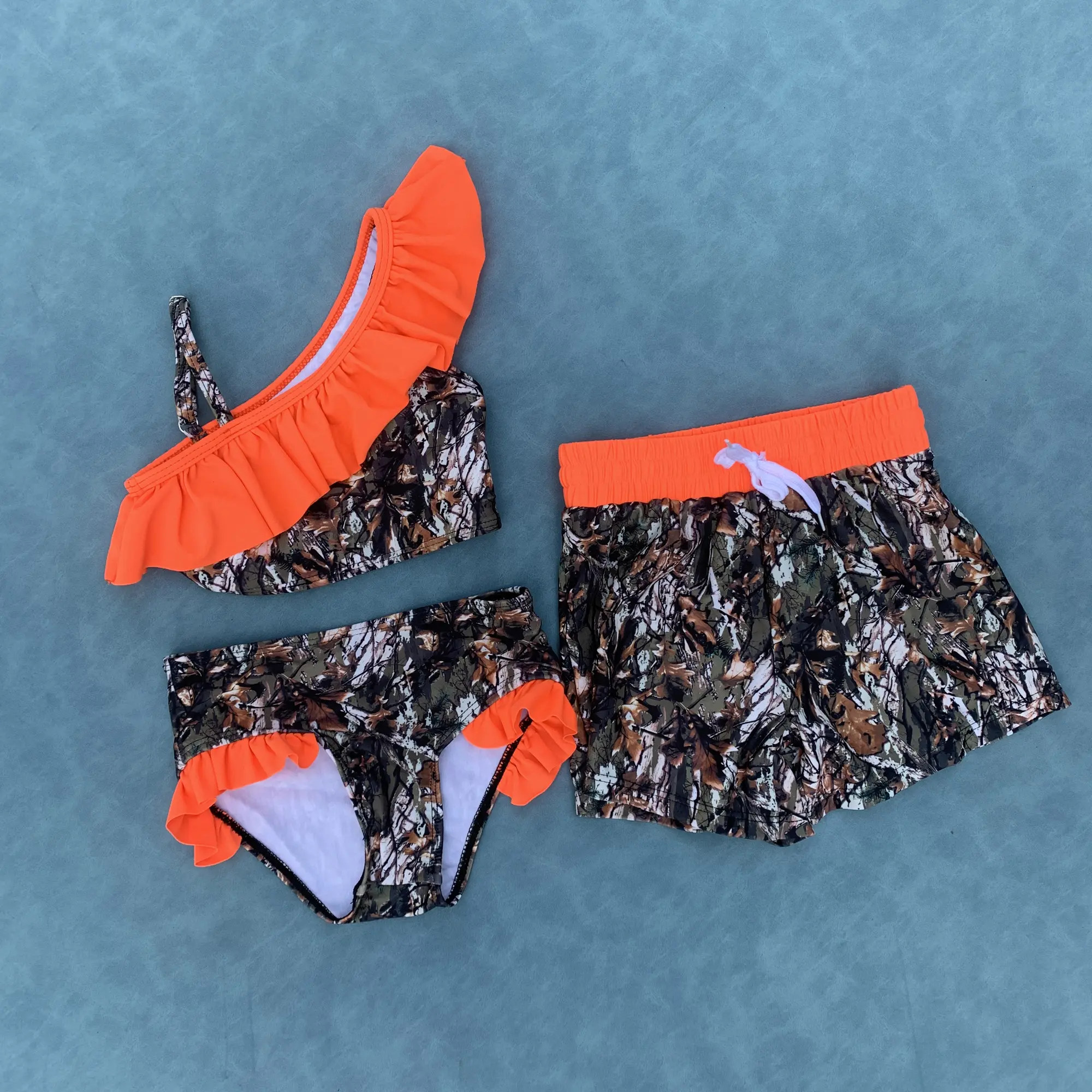 Kids girl camouflage two pieces summer swimsuit Kids girl camouflage two pieces summer swimsuit