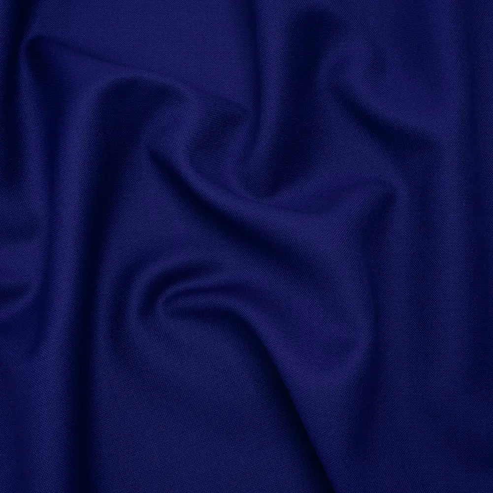 Wool Basketweave Suiting by Alexander McQueen - Cobalt Blue - Designer Deadstock