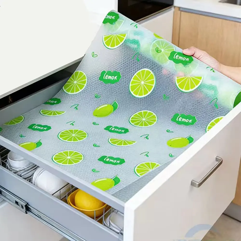 Refrigerator Pads - Washable Kitchen Pads, Cuttable Cabinet And Drawer Pads, Waterproof And Oil-Resistant, Easy to Clean - Durable Non-Slip Pads for Shelves, Freezers, Cupboards,