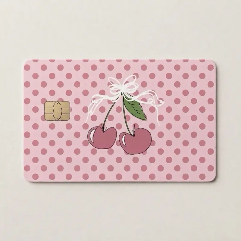 Cherry vinyl credit card sleeve - TikTok Shop