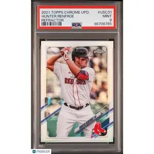 Hunter Renfroe PSA 2021 Topps Chrome Update Refractor /250 9