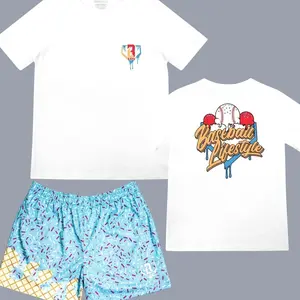 BL101 Full Set Ice Cream Youth Tee & Short for Adult & Youth Size