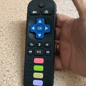 Remote Control Shaped Baby Teether, 1-Count Soft Chewable Soothing Sensory Teether, Baby Teething Relief Toy for Daily Use