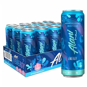 BREEZEBERRY Sugar Free, Low Calorie Energy Drinks | 200mg Caffeine | Biotin B Vitamins | Zero Sugar | 10 Calories | 12 Fl Oz Cans |12 Pack