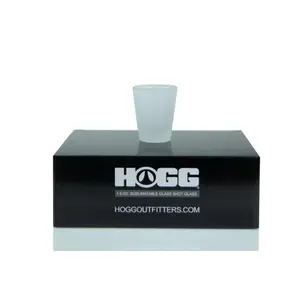 1.5 oz Sublimatable Customizable Matte Glass Shot Glass --12 Pack